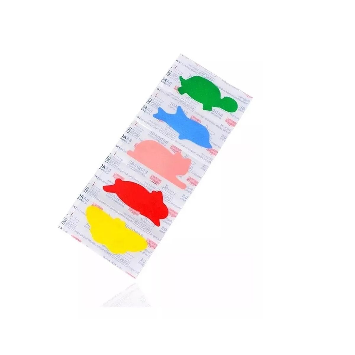 GENERICO - Pack 30 Parches Curitas 5 Formas Animales Aprueba De Agua