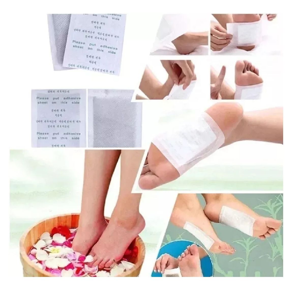 GENERICO - Parches Detox Kinoki Para Pies Desintoxificación Pack 200