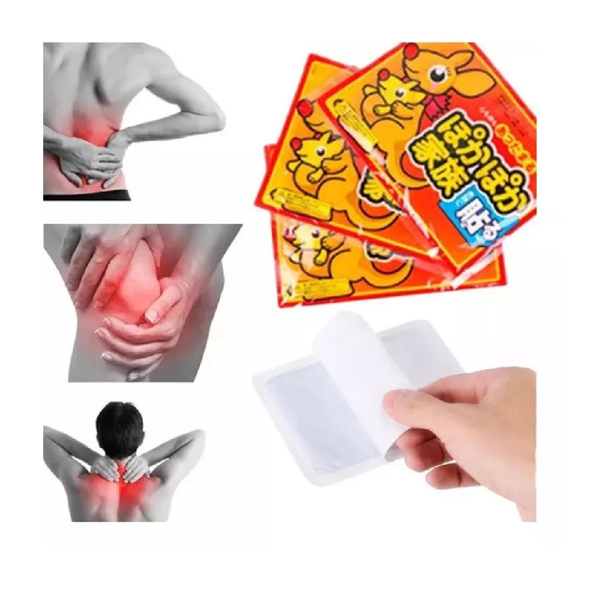 GENERICO - 10 Parches Calientes Terapéutico Calor Dolores Lumbago