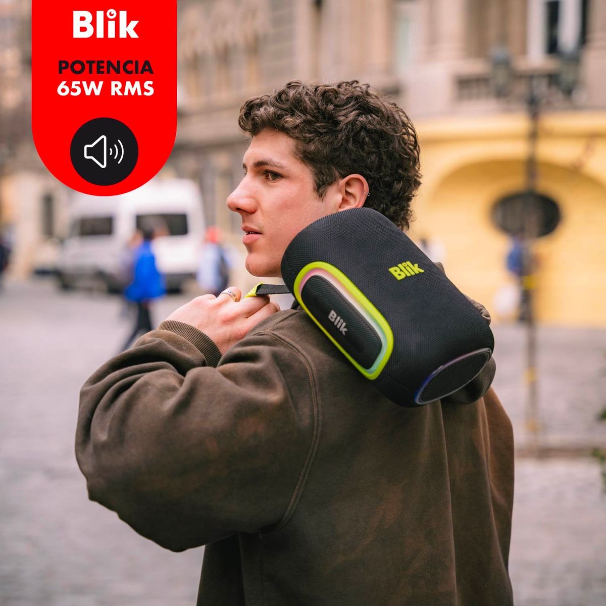 BLIK - Parlante Bluetooth Portátil Blik Hypeu3 Verde 65W IPX6
