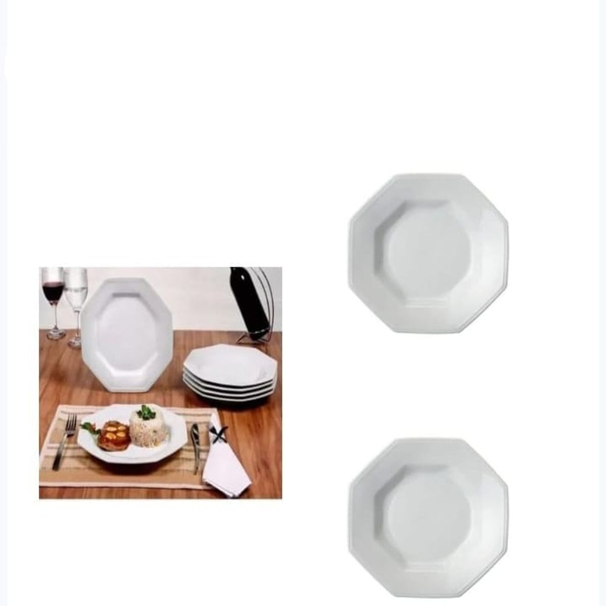 GENERICO - Plato De Cocina Mediano Blanco