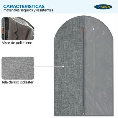 Imagen 2 del producto Cubre Traje Funda Vestidos Carry All® Bolsa Colgante Cubre Polvo