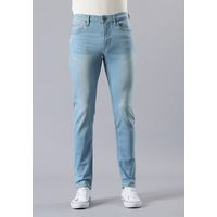 Jeans Malone Skinny Tiro Medio Azul Claro