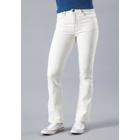 Jeans Breese Boot Flare Tiro Alto Blanco