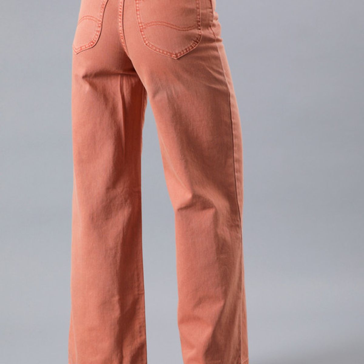 LEE - Jeans Stella A Line Relaxed Fit Tiro Alto Naranjo