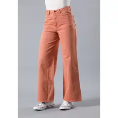 LEE - Jeans Stella A Line Relaxed Fit Tiro Alto Naranjo