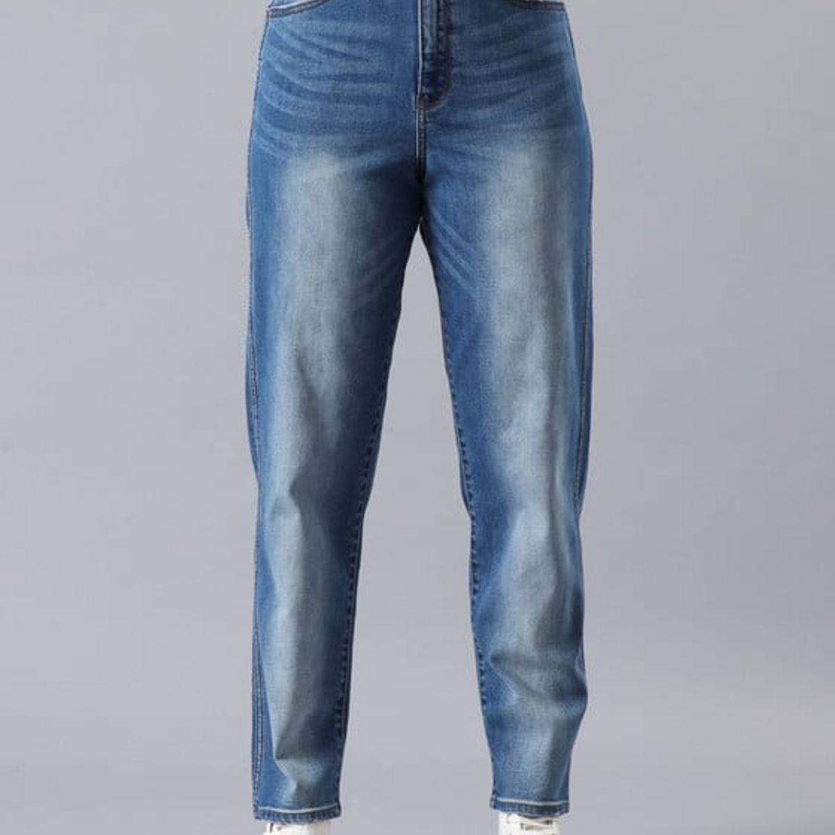 WRANGLER - Jeans Mom Tiro Alto Azul Medio