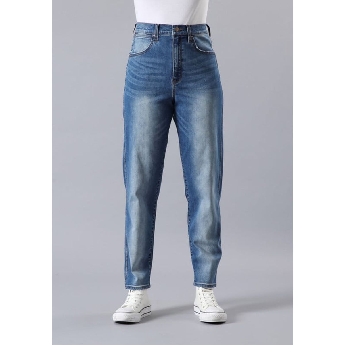 WRANGLER - Jeans Mom Tiro Alto Azul Medio