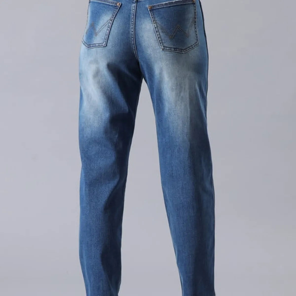 WRANGLER - Jeans Mom Tiro Alto Azul Medio