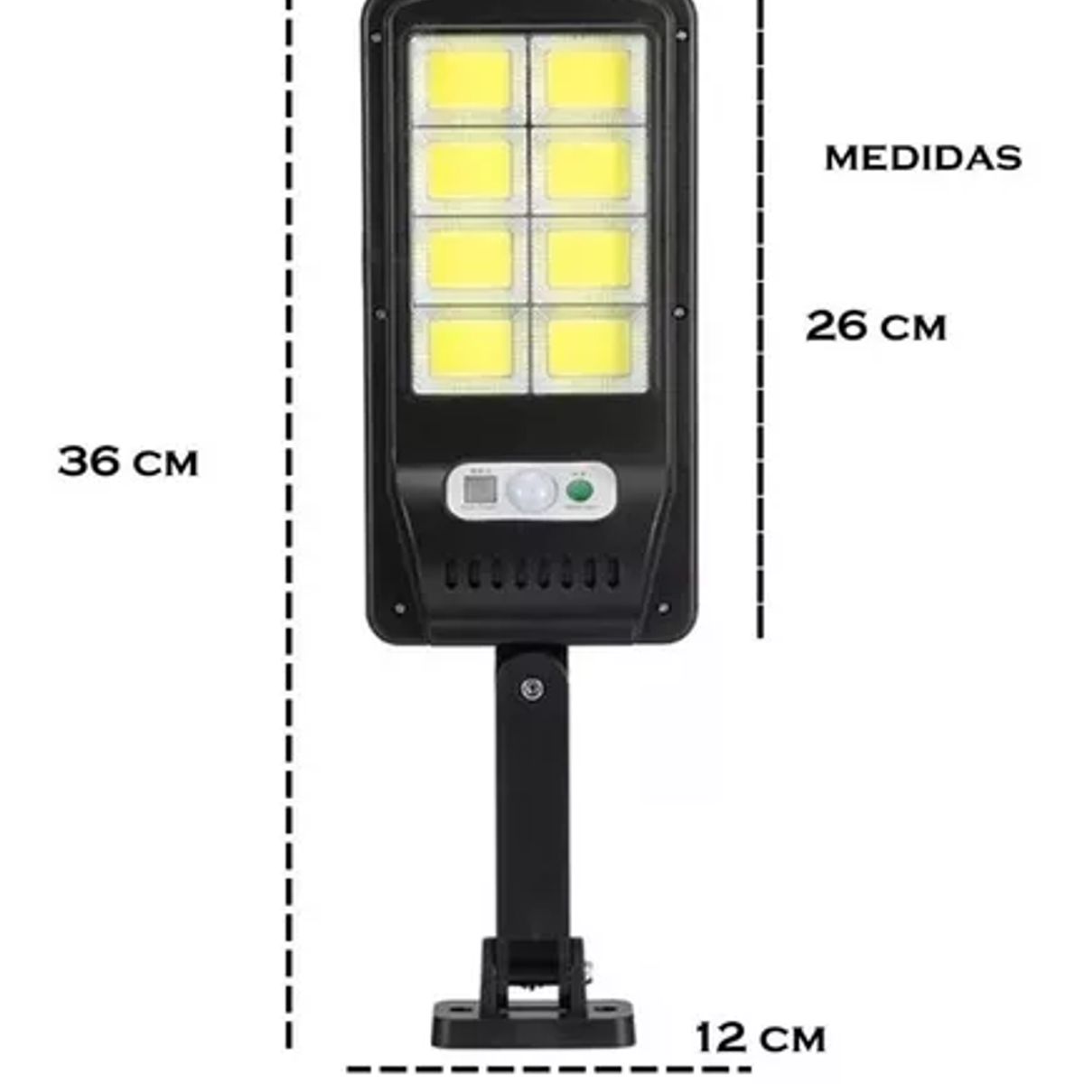 GENERICO - Pack 2 Foco Solar Led Exterior Sensor Movimiento 160 Led Ts8