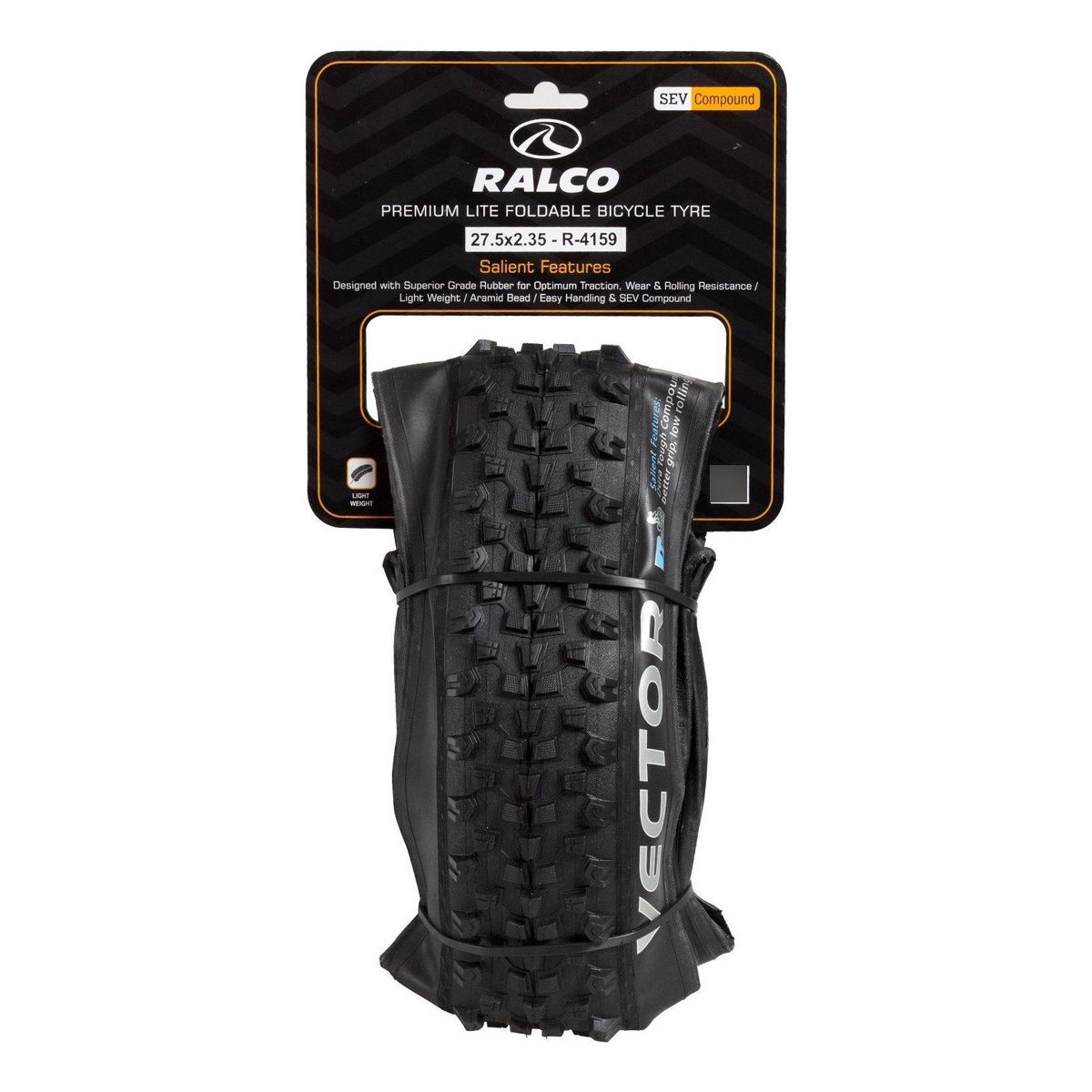 GENERICO - Neumático Bicicleta Ralco Vector Aro 27.5 X 2.35 Kevlar