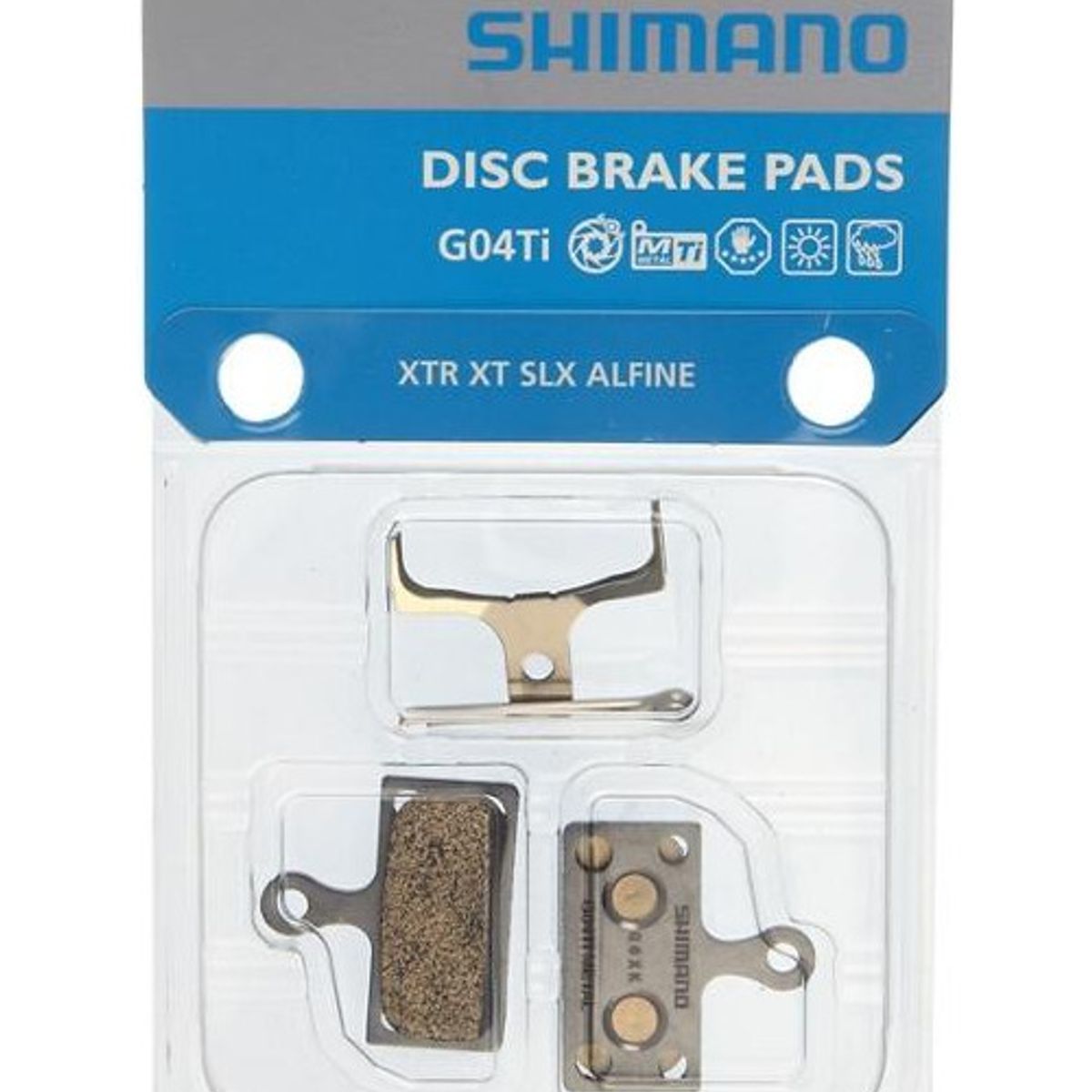 SHIMANO - Pastilla De Freno De Disco Metálica Shimano G04ti-mx 1 Par