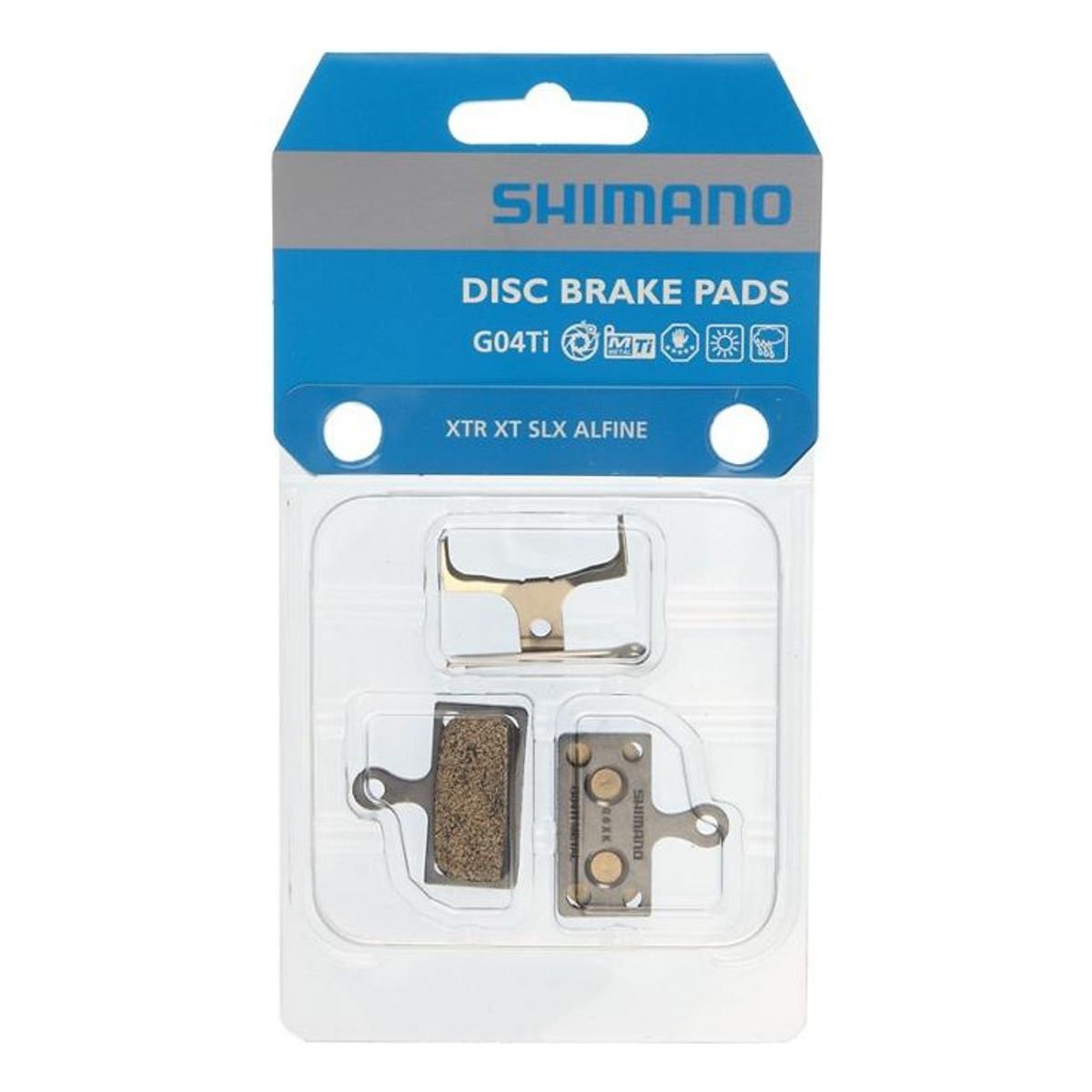 SHIMANO - Pastilla De Freno De Disco Metálica Shimano G04ti-mx 1 Par