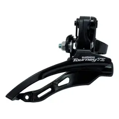 SHIMANO - Cambiador FD-TZ500-DS6, 3x7/6, Top-Pull