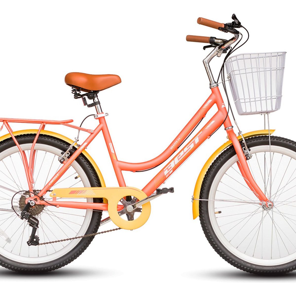 BEST - Bicicleta Best Branta City 24 Mujer Talla 16 Naranja