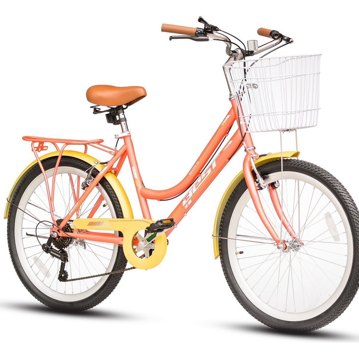 BEST - Bicicleta Best Branta City 24 Mujer Talla 16 Naranja