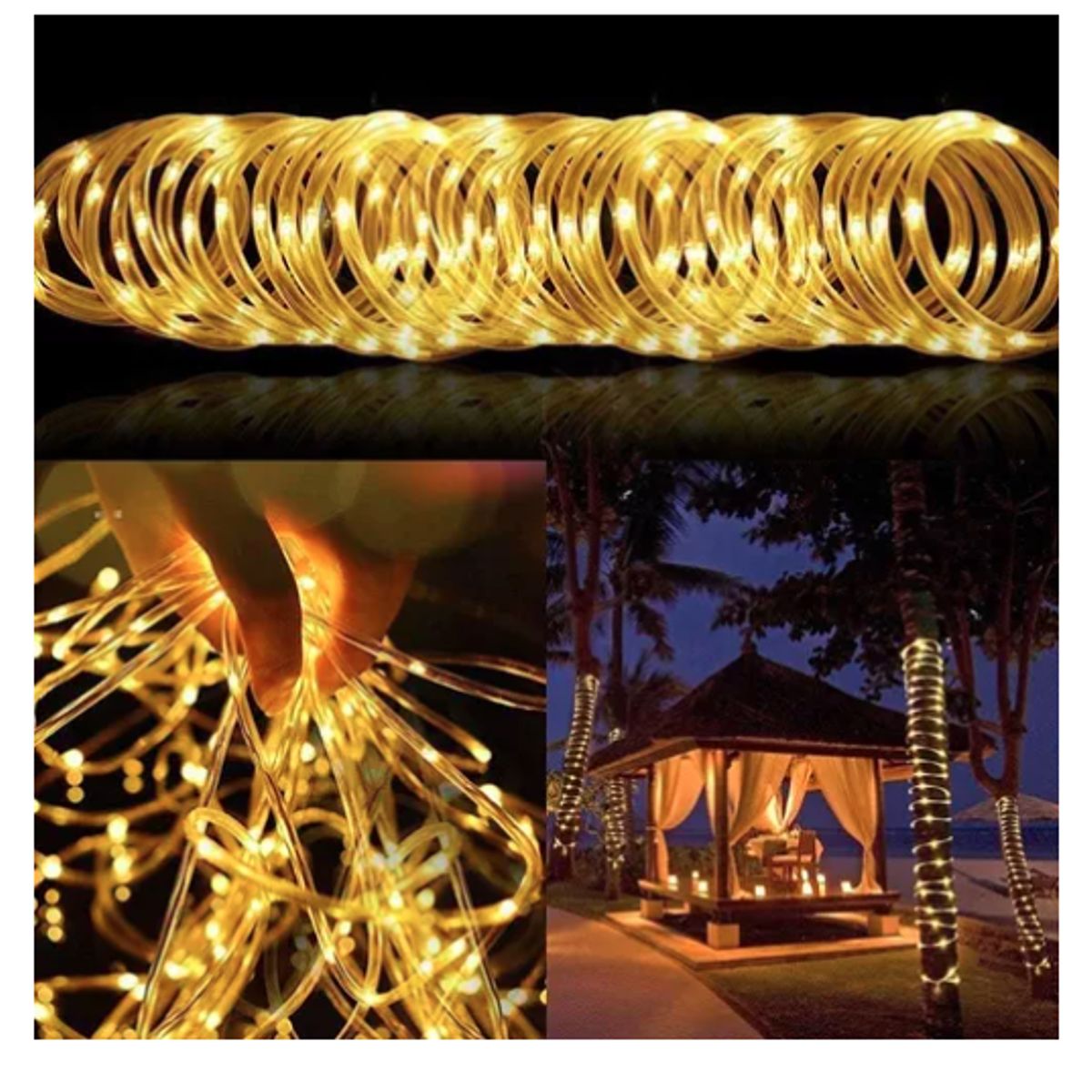 GENERICO - Manguera Led Navidad 20m Guirnalda Luces Exterior Luces Led
