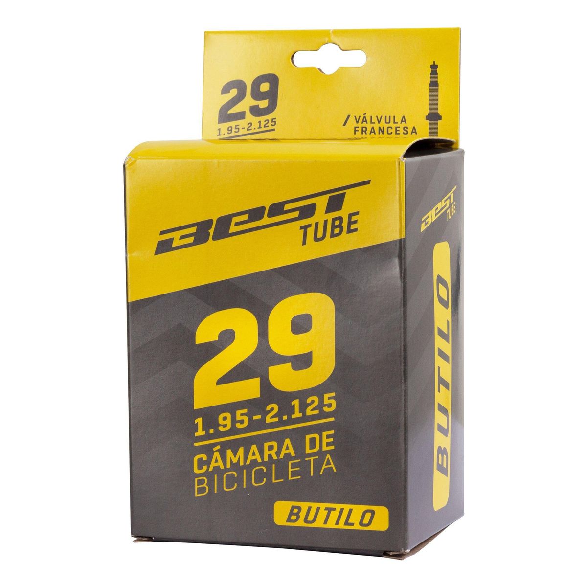 BEST - Cámara Bicicleta Best Aro 29 X 2.125 Butilo Valvula Francesa