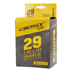 BEST - Cámara Bicicleta Aro 29 X 2.125 Butilo Valvula Francesa