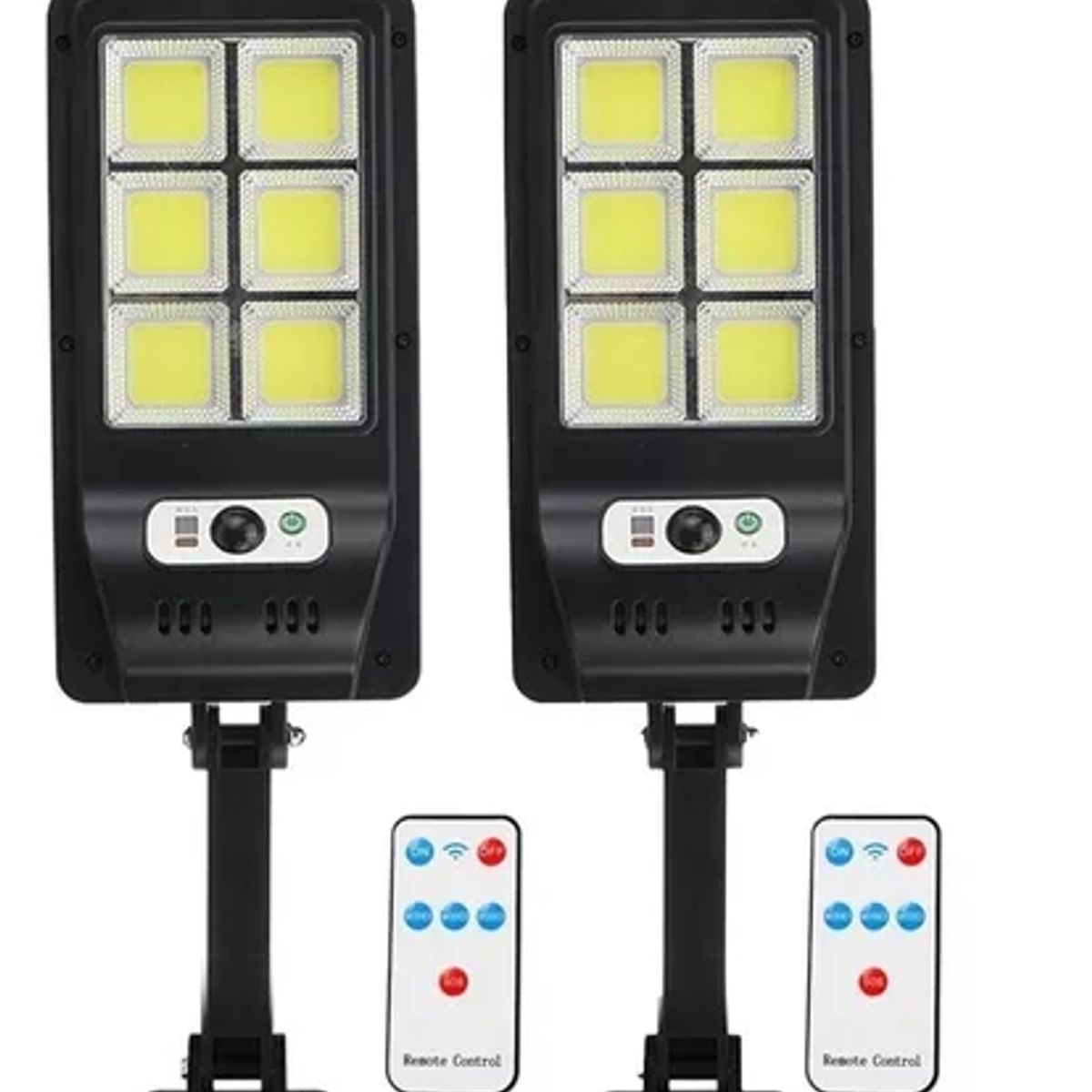 GENERICO - Pack 2 Foco Solar Led Exterior Sensor Movimiento Control Ts6