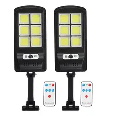 GENERICO - Pack 2 Foco Solar Led Exterior Sensor Movimiento Control Ts6