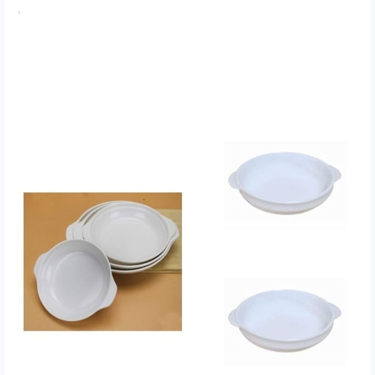 GENERICO - Plato De Cocina Blanco Mediano