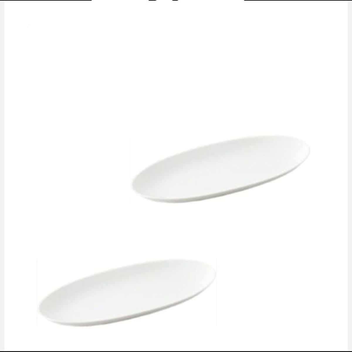 GENERICO - Plato De Cocina Ovalado Blanco