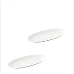 GENERICO - Plato De Cocina Ovalado Blanco