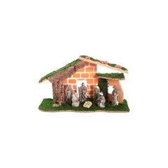 GENERICO - Pesebre 8 piezas 13x23x40CM Multicolor