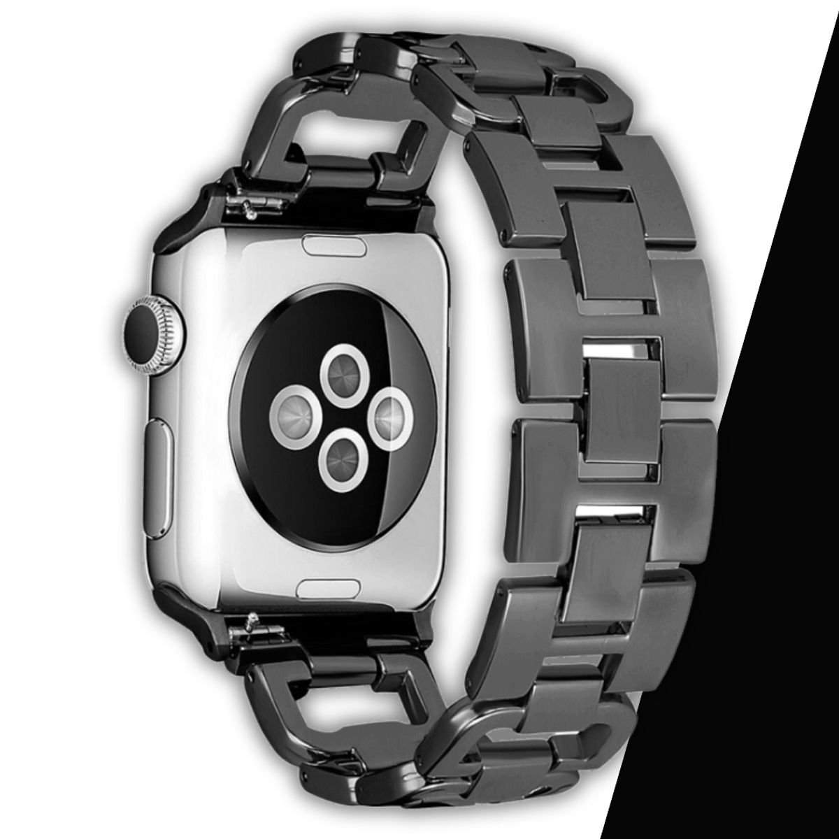 GENERICO - Correas De Acero Con Diamantes Para Apple Watch 38-40-41mm