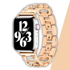 GENERICO - Correas De Acero Con Diamantes Para Apple Watch 38-40-41mm