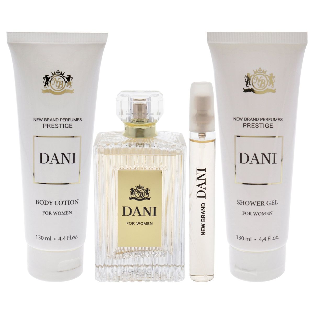 NEW BRAND - Prestige Dani Set de 4 Fragancias EDP100ml + EDP15ml New Brand