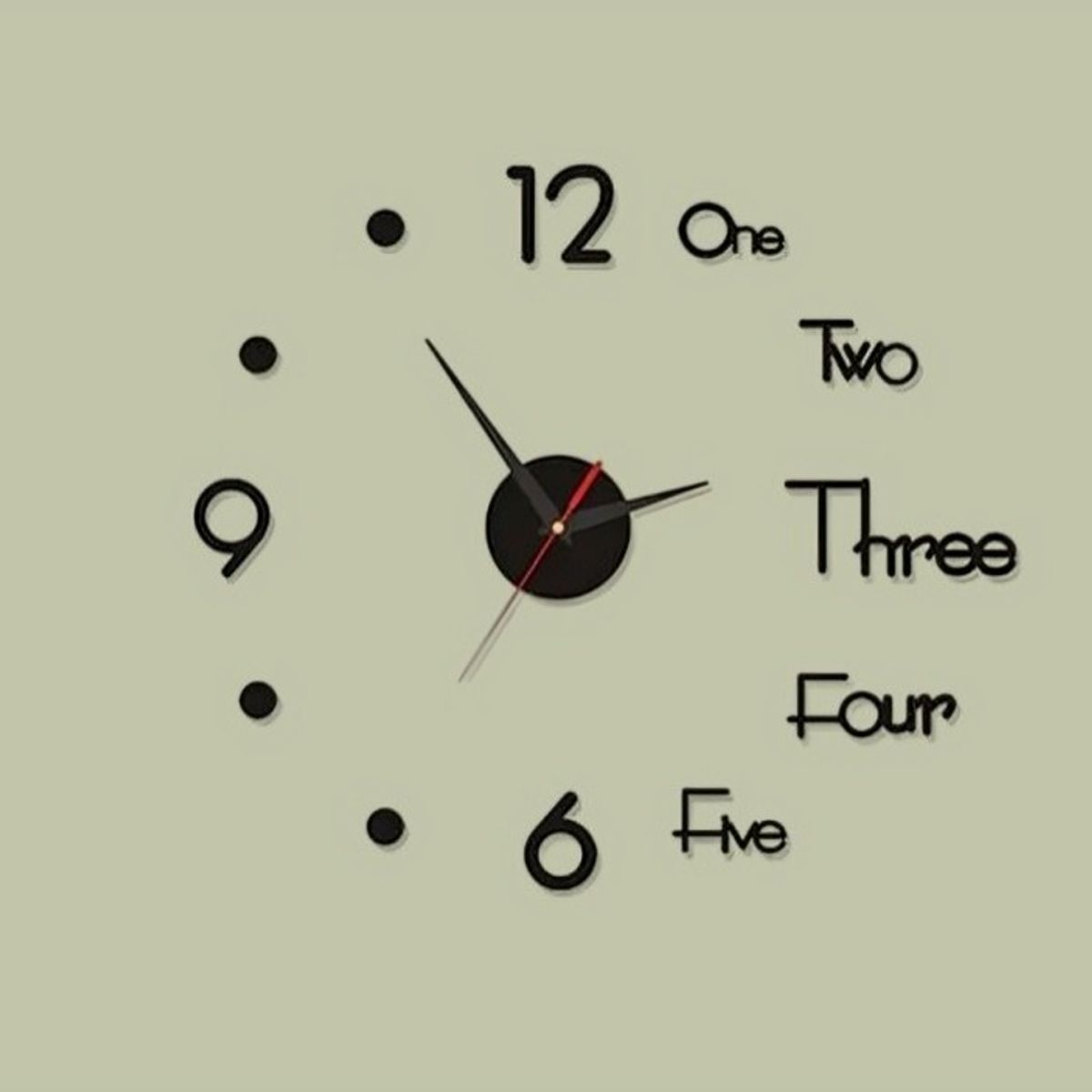 OEM - Reloj De Pared Mural 3d Decoración Para Casa Oficina