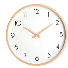 OEM - Reloj De Muralla Redondo Madera plástica Clara Análogo