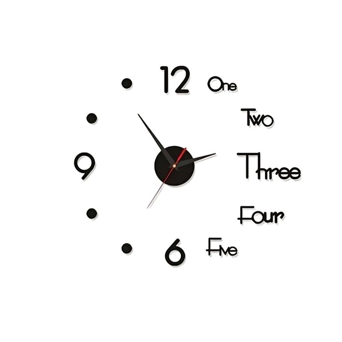 OEM - Reloj De Pared Mural 3d Decoración Para Casa Oficina