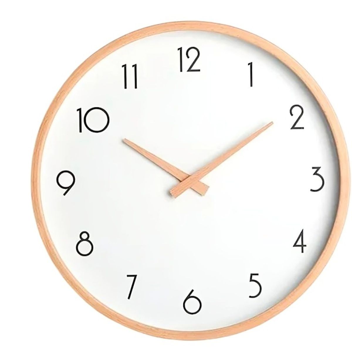 OEM - Reloj De Muralla Redondo Madera plástica Clara Análogo