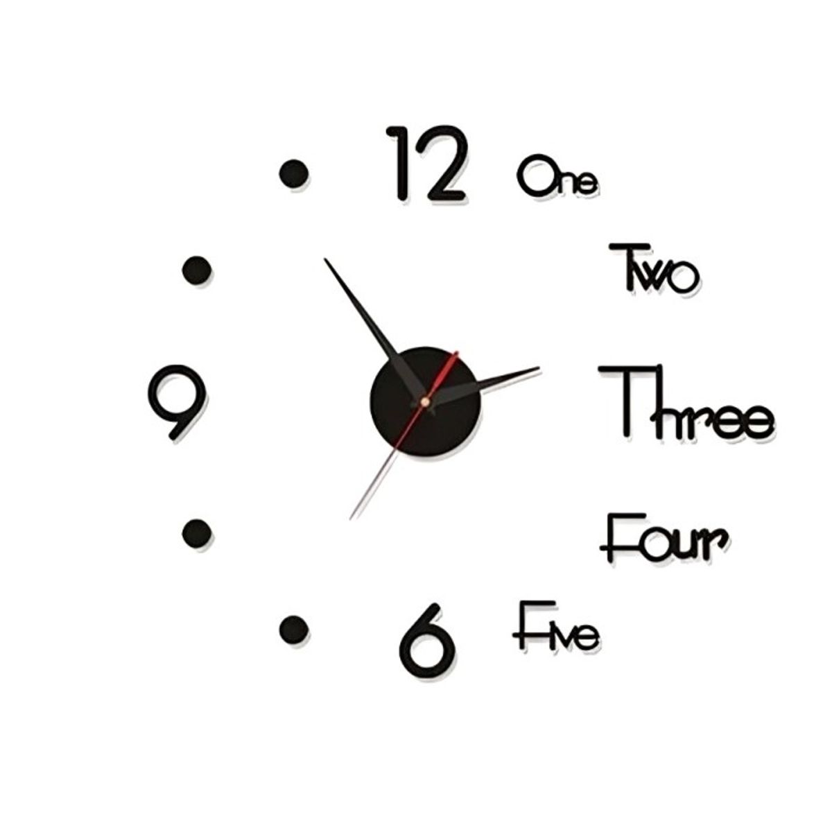 OEM - Reloj De Pared Mural 3d Decoración Para Casa Oficina