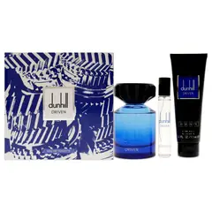 ALFRED DUNHILL - Set de 3 Perfumes Driven Blue EDT100ml + Gel100ml +Spray Set