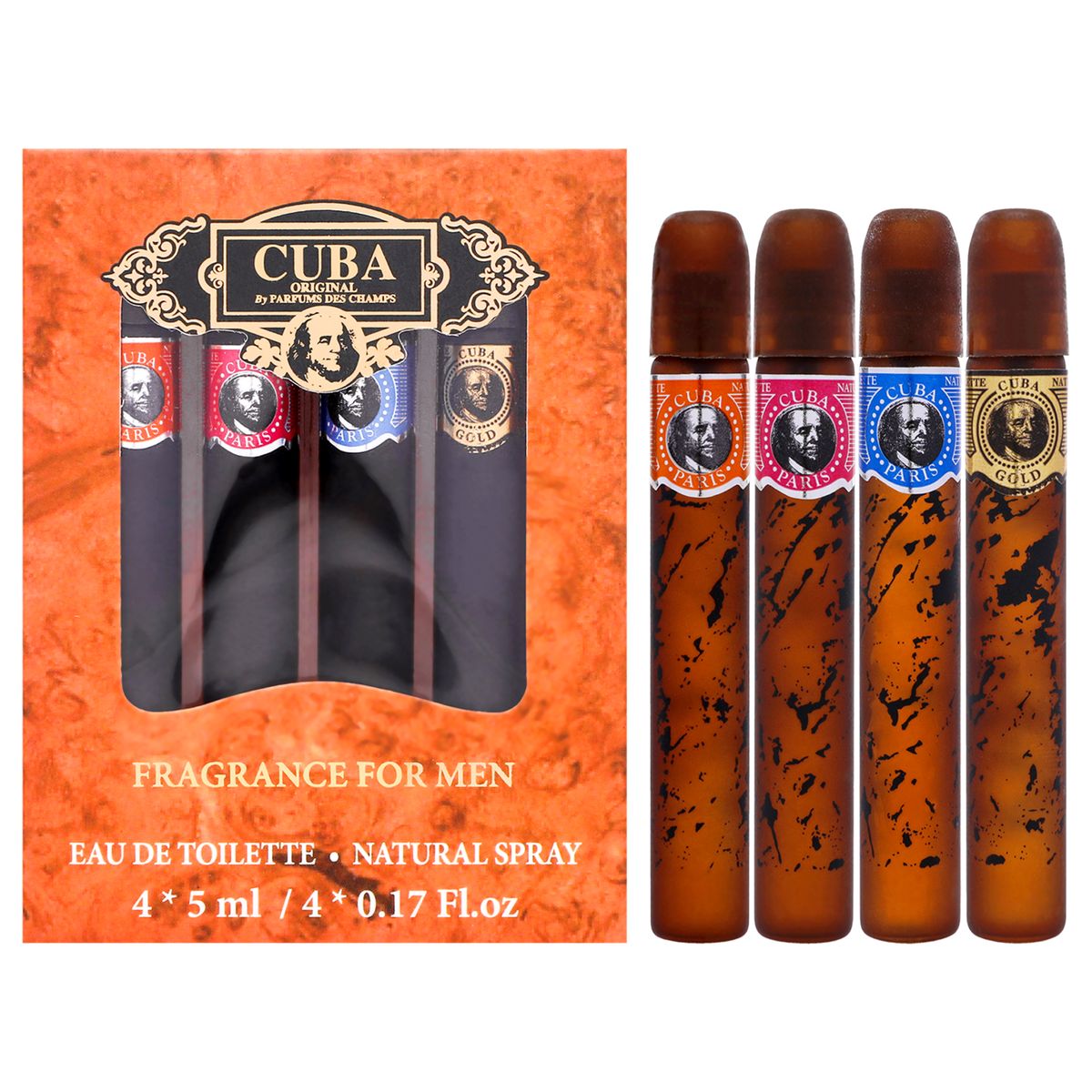 CUBA - 4 Mini Fragancias de 5ml Cuba