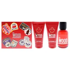 DSQUARED2 - Red Wood Set de 3 Perfumes EDT50ml + Loción50ml + Gel