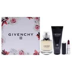 GIVENCHY - LInterdit Set de 3 Perfumes EDP80 +LOCIÓN75 +LABIAL 1.5