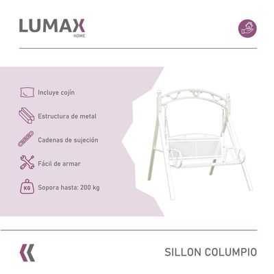 Imagen 2 del producto Sillon Columpio Al Aire Libre Jardin Terraza Patio