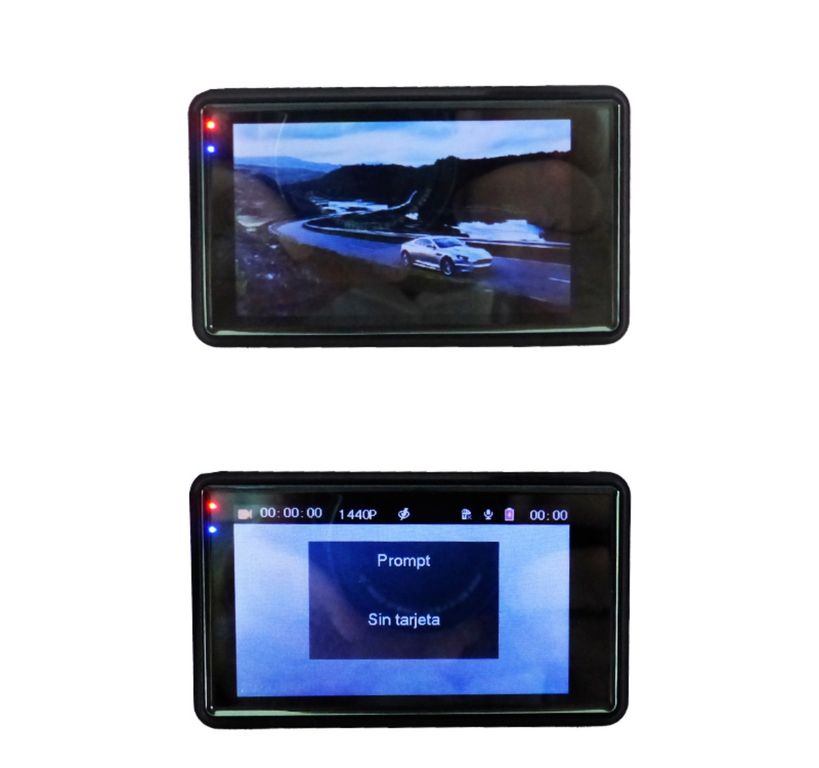 OEM CAMARA DVR DOBLE CAMARA 360 GRADOS PANTALLA LCD