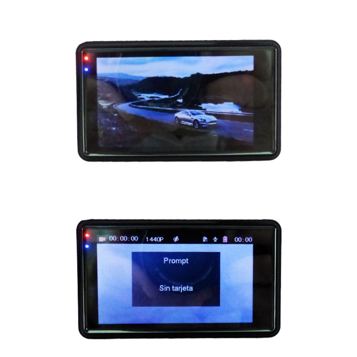 OEM - CAMARA DVR DOBLE CAMARA 360 GRADOS PANTALLA LCD