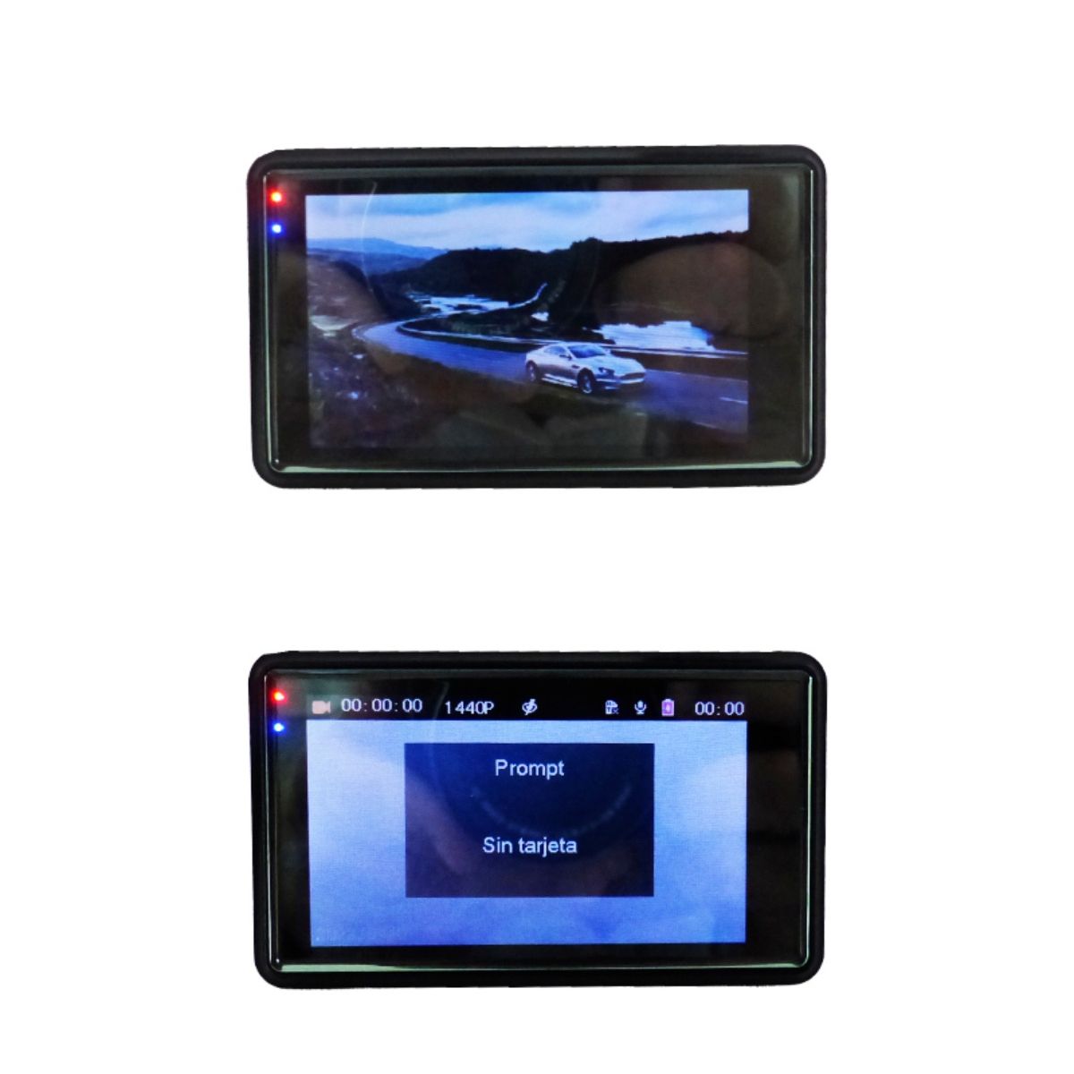 OEM - CAMARA DVR DOBLE CAMARA 360 GRADOS PANTALLA LCD