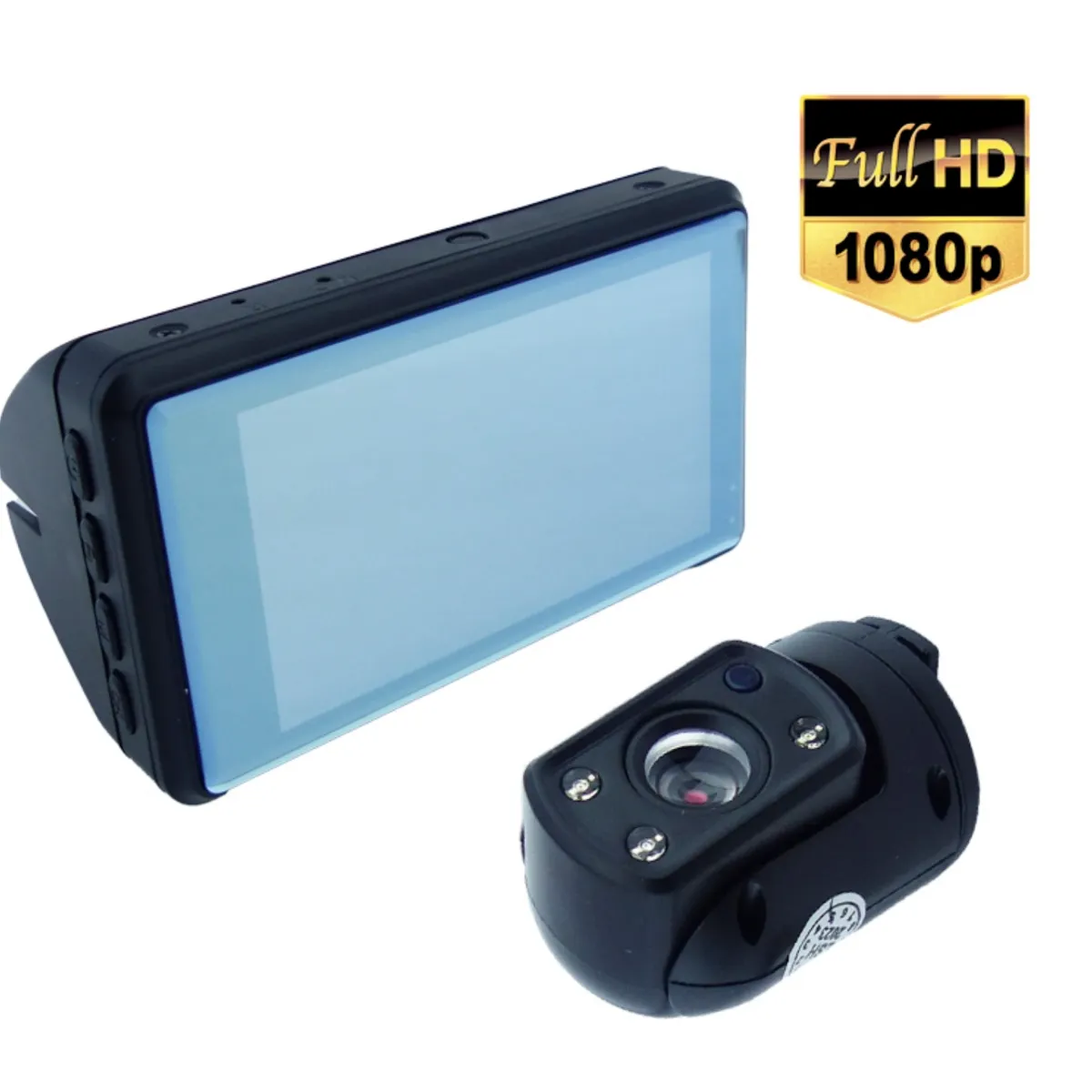 OEM - CAMARA DVR DOBLE CAMARA 360 GRADOS PANTALLA LCD