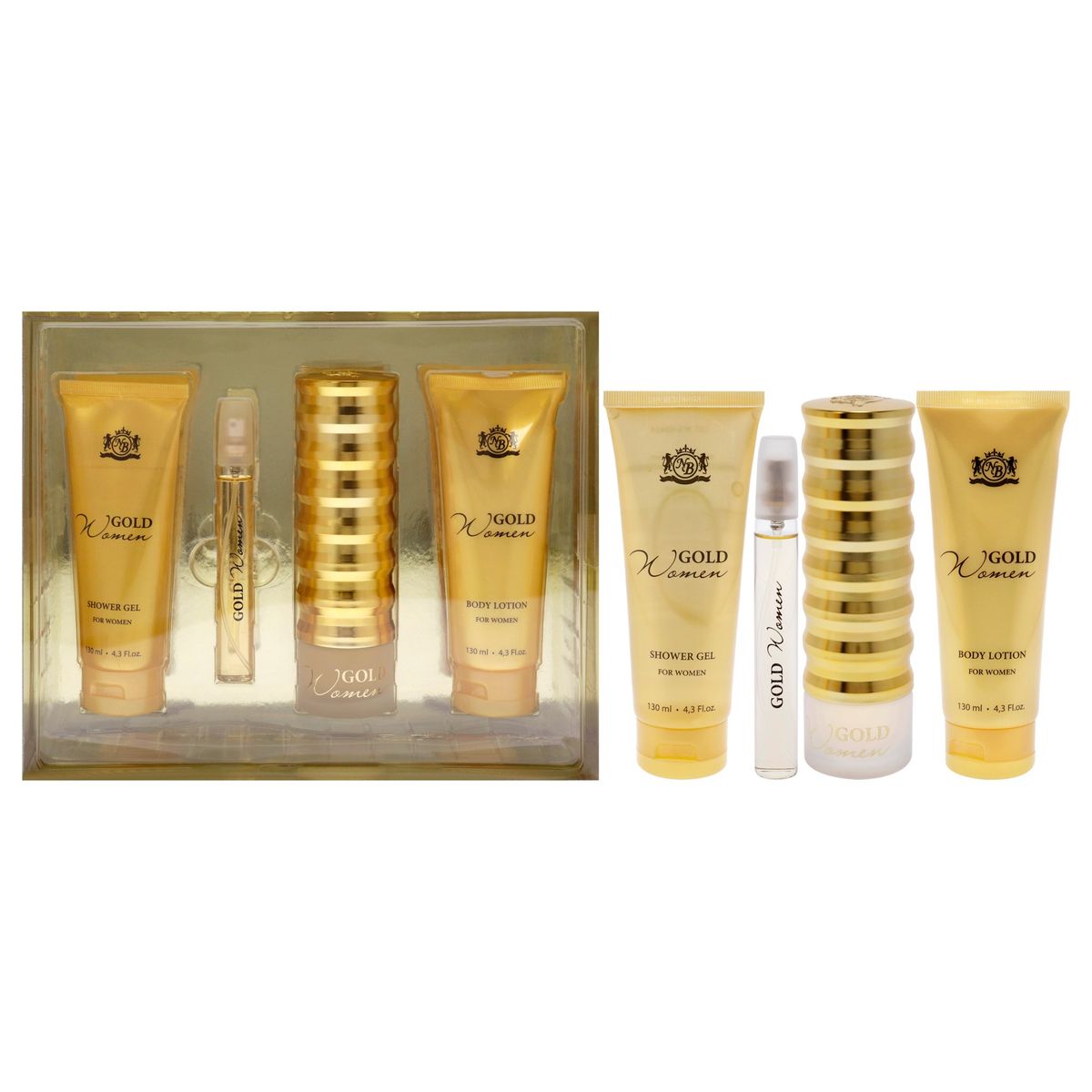 NEW BRAND - Gold Set de 4 Fragancias New Brand
