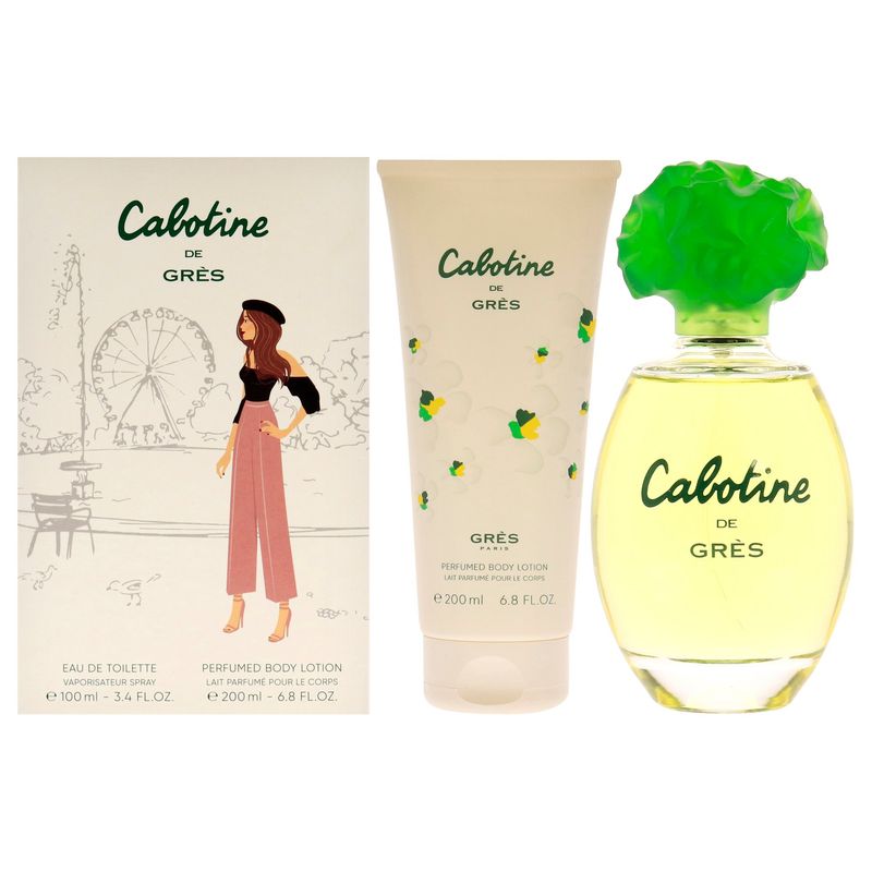 PARFUMS GRES - Cabotine Set de 2 Fragancias EDT100ml + BODYLOTION200ml Parfums Gres