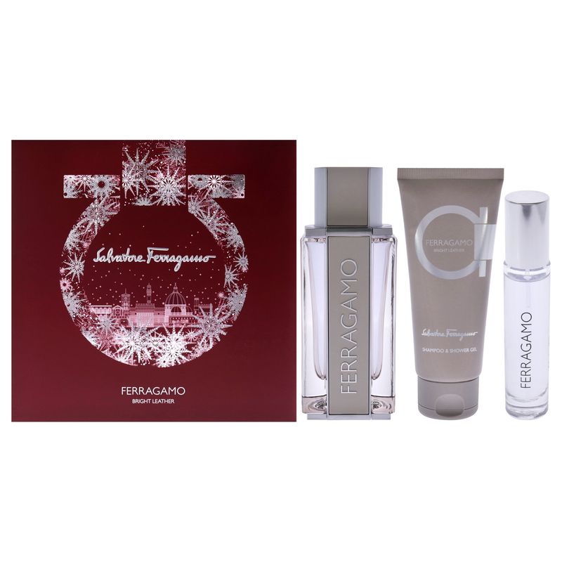 SALVATORE FERRAGAMO - Bright Leather Set de 3 Fragancias EDT100+EDT10+GE10 Salvatore Ferragamo