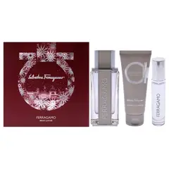 SALVATORE FERRAGAMO - Bright Leather Set de 3 Fragancias EDT100+EDT10+GE10